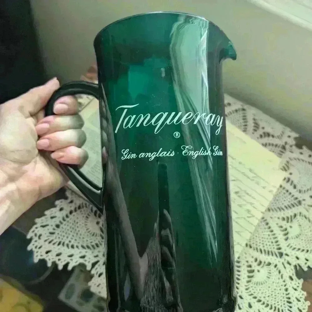 Tanqueray gin  large green plastic pitcher